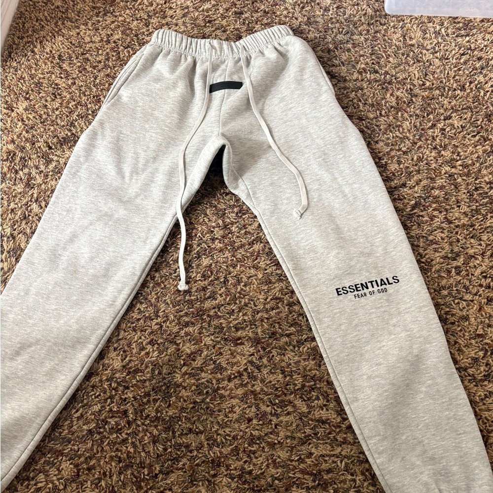 Fear of God Essentials Light Gray Sweatpants